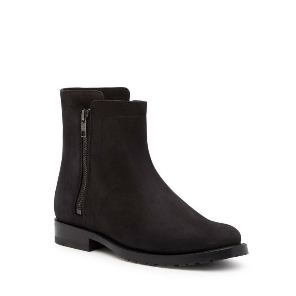 Frye Natalie Double Zip leather boot in Black sz 7